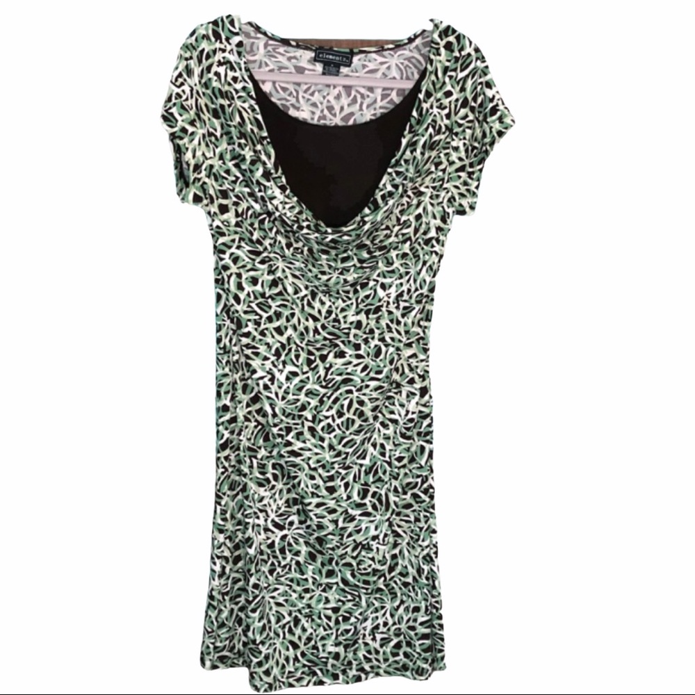 Elementz Layered Cowel Neck Dress